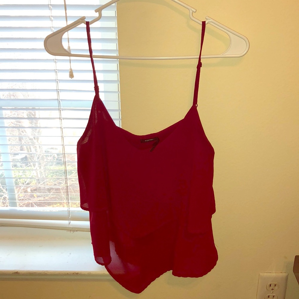 Red Layered Top